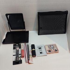 New Lot of 8 Beauty Items for Face, Lips & Eyes with Travel Mirror NYX L'Oreal++